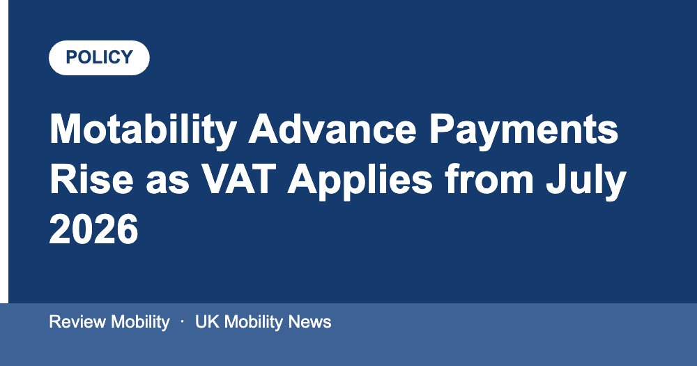 motability-advance-payment-vat-changes-july-2026