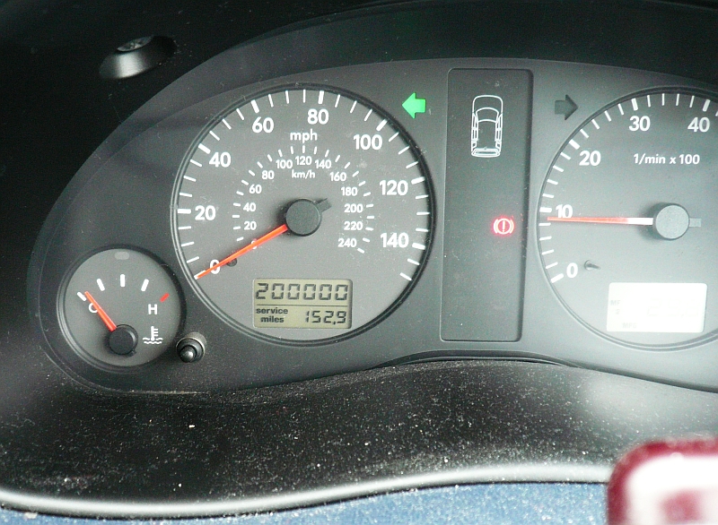 A car dashboard