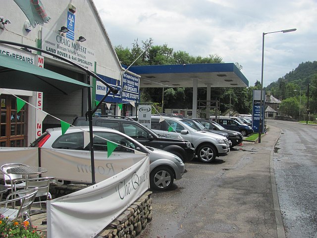 Cars in a showroom