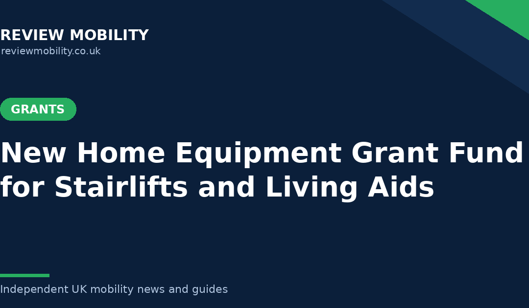 Muscular Dystrophy UK Launches Home Equipment Grant Fund for Stairlifts and Living Aids