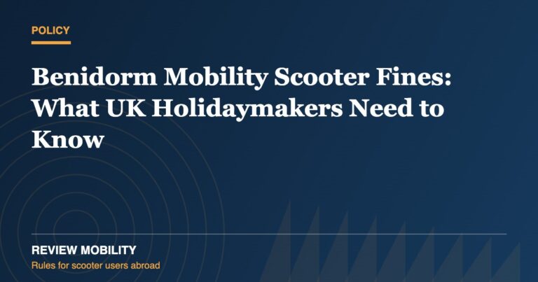 Benidorm Mobility Scooter Crackdown: UK Visitors Face £425 Fines