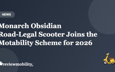 Monarch Obsidian Road-Legal Scooter Joins the Motability Scheme for 2026