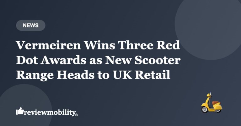 Vermeiren Wins Three Red Dot Awards as New Scooter Range Heads to UK Retail
