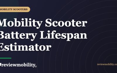 Mobility Scooter Battery Lifespan Estimator