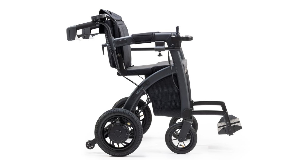 Modern electric powerchair side view