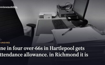 One in four over-66s in Hartlepool gets Attendance Allowance. In Richmond it is one in 11