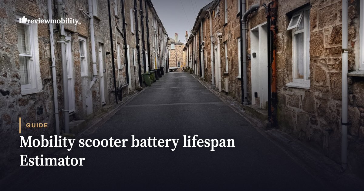 Mobility scooter battery lifespan Estimator