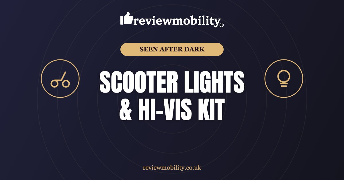 Mobility scooter lights banner Review Mobility guide to mobility scooter lights and high visibility kit