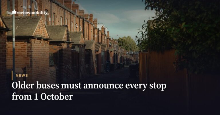 Older buses must announce every stop from 1 October 2026