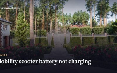 Mobility Scooter Battery Not Charging: Understanding Charging Problems