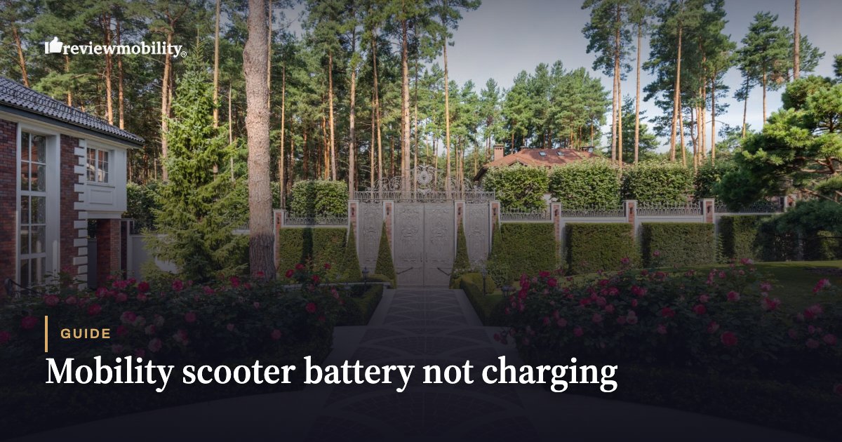 Mobility scooter battery not charging