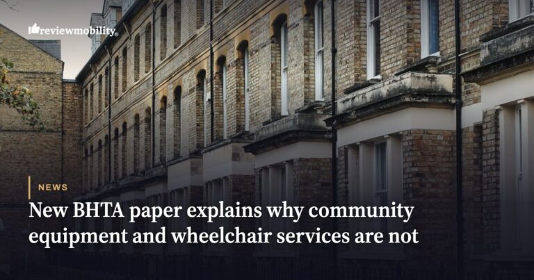 New BHTA paper explains why community equipment and wheelchair services are not the same thing