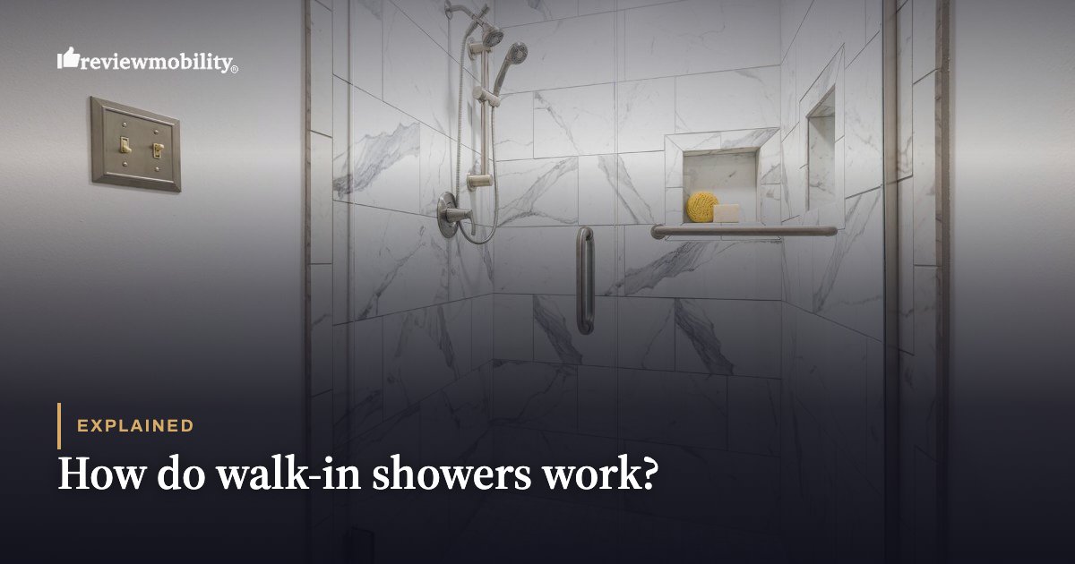 How do walk-in showers work?