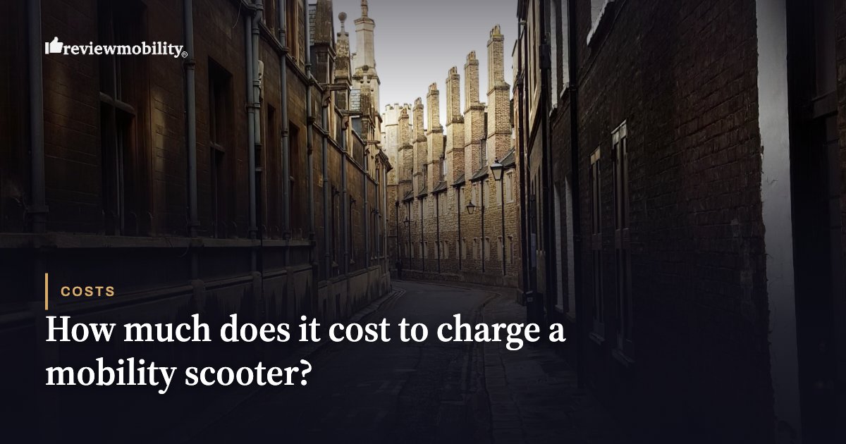 How much does it cost to charge a mobility scooter?