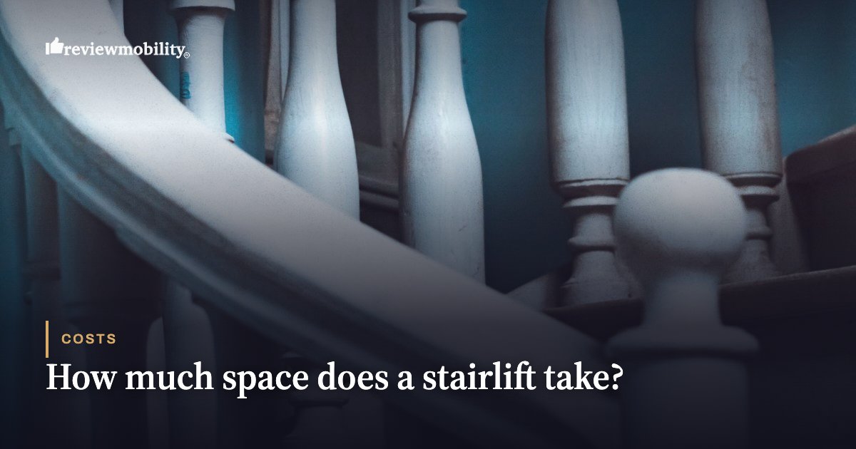 How much space does a stairlift take? How much space does a stairlift take?