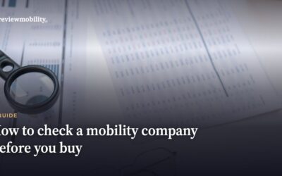 How to Check a UK Mobility Company Before You Buy