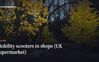 Mobility Scooters In Shops (UK supermarket)