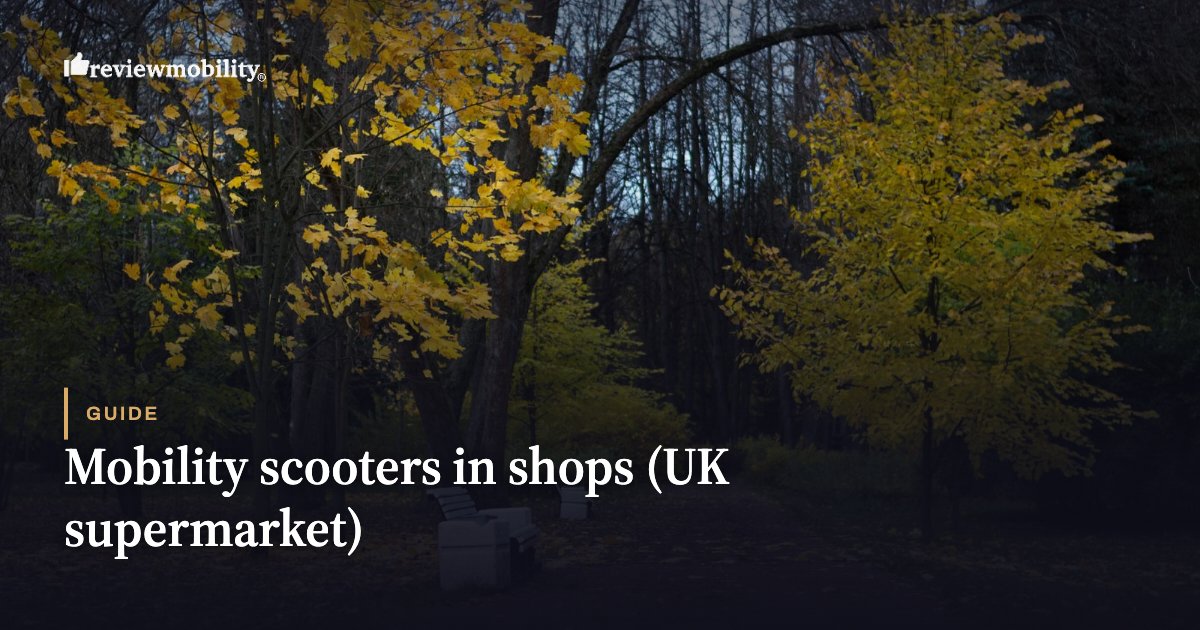 Mobility scooters in shops (UK supermarket)
