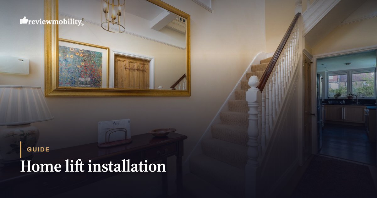 Home lift installation