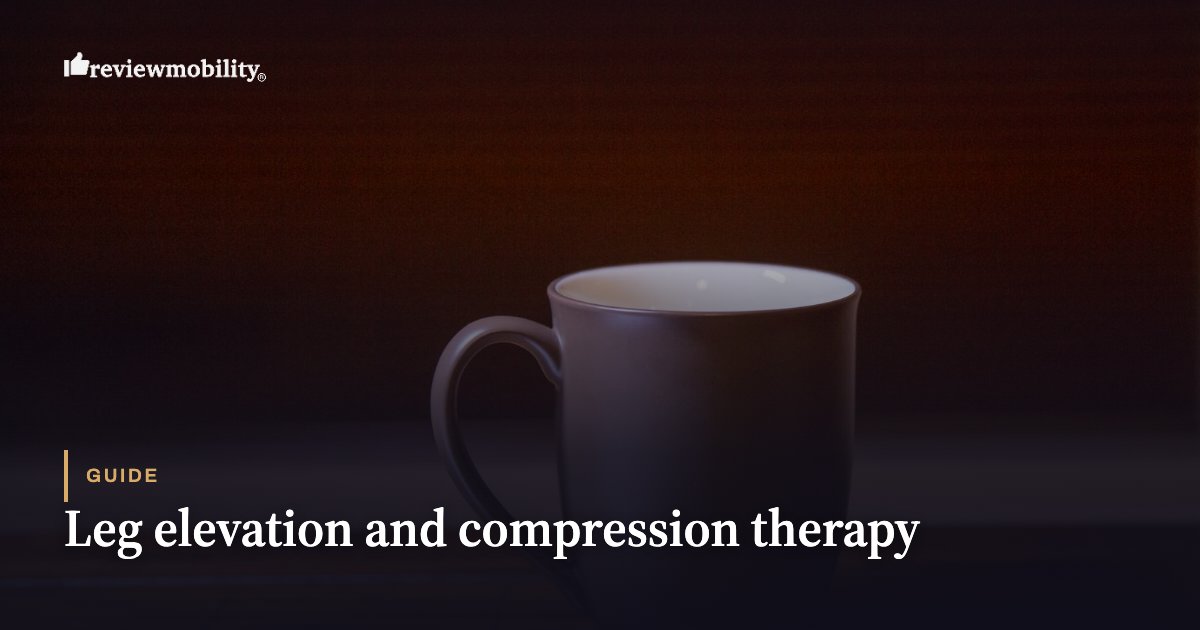 Leg elevation and compression therapy