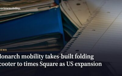 Monarch Mobility takes UK-built folding scooter to Times Square as US expansion accelerates