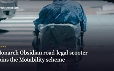 Monarch Obsidian Road-Legal Scooter Joins the Motability Scheme for 2026