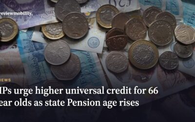 MPs urge higher Universal Credit for 66 year olds as State Pension age rises
