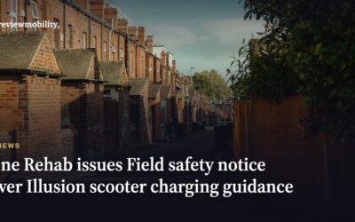 One Rehab issues Field Safety Notice over Illusion scooter charging guidance