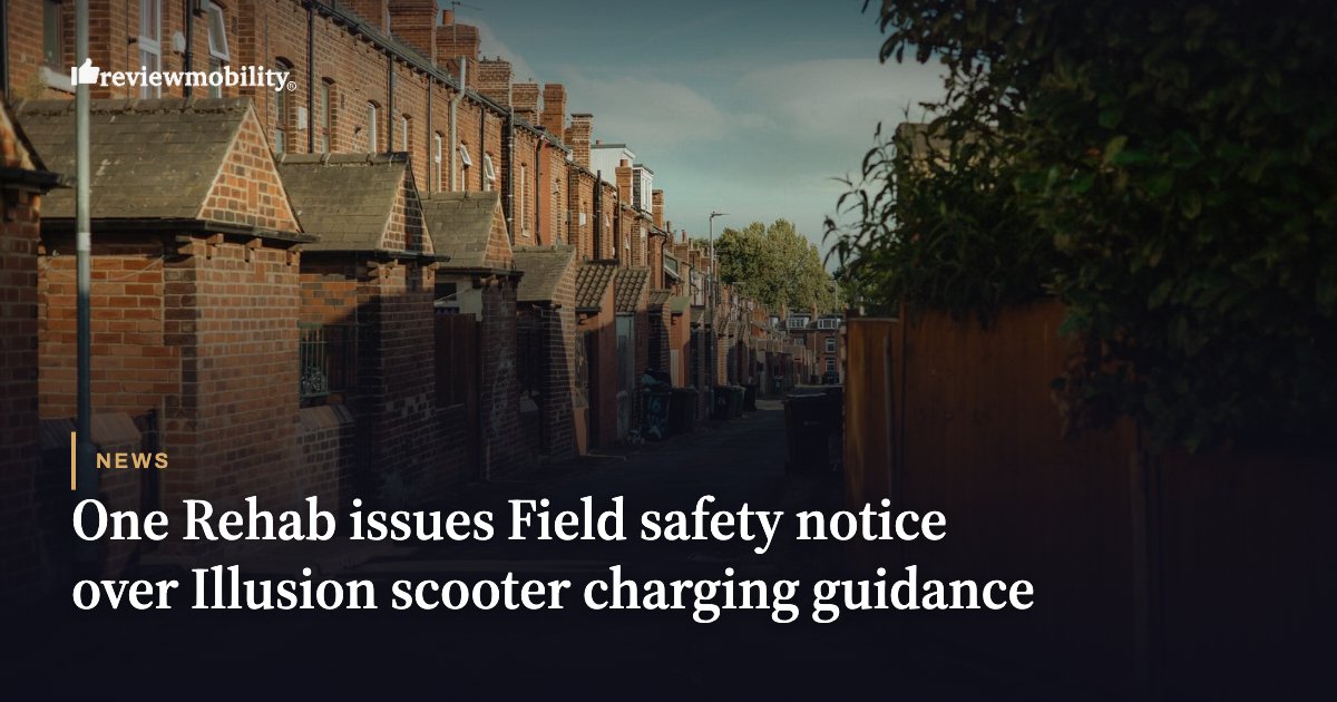 One Rehab issues Field safety notice over Illusion scooter charging guidance