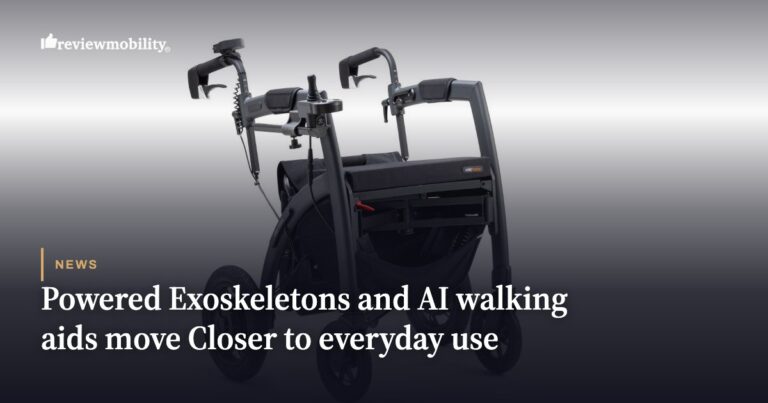 Powered Exoskeletons and AI Walking Aids Move Closer to Everyday Use