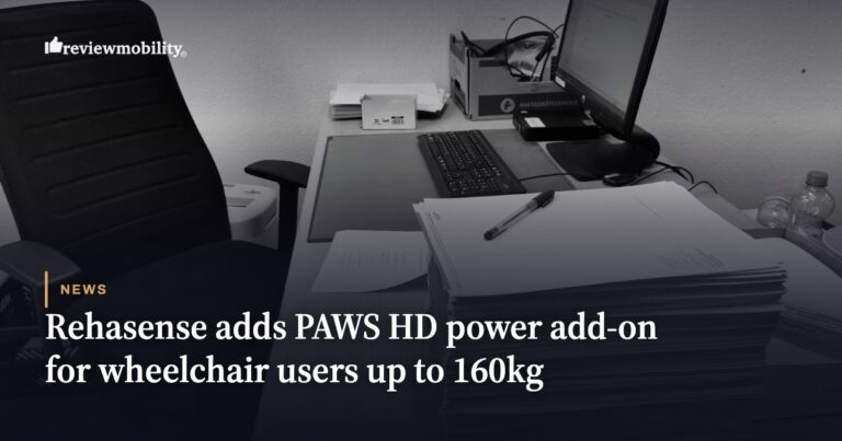 Rehasense UK adds PAWS HD power add-on for wheelchair users up to 160kg