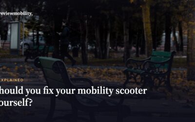 Should You Fix Your Mobility Scooter Yourself?