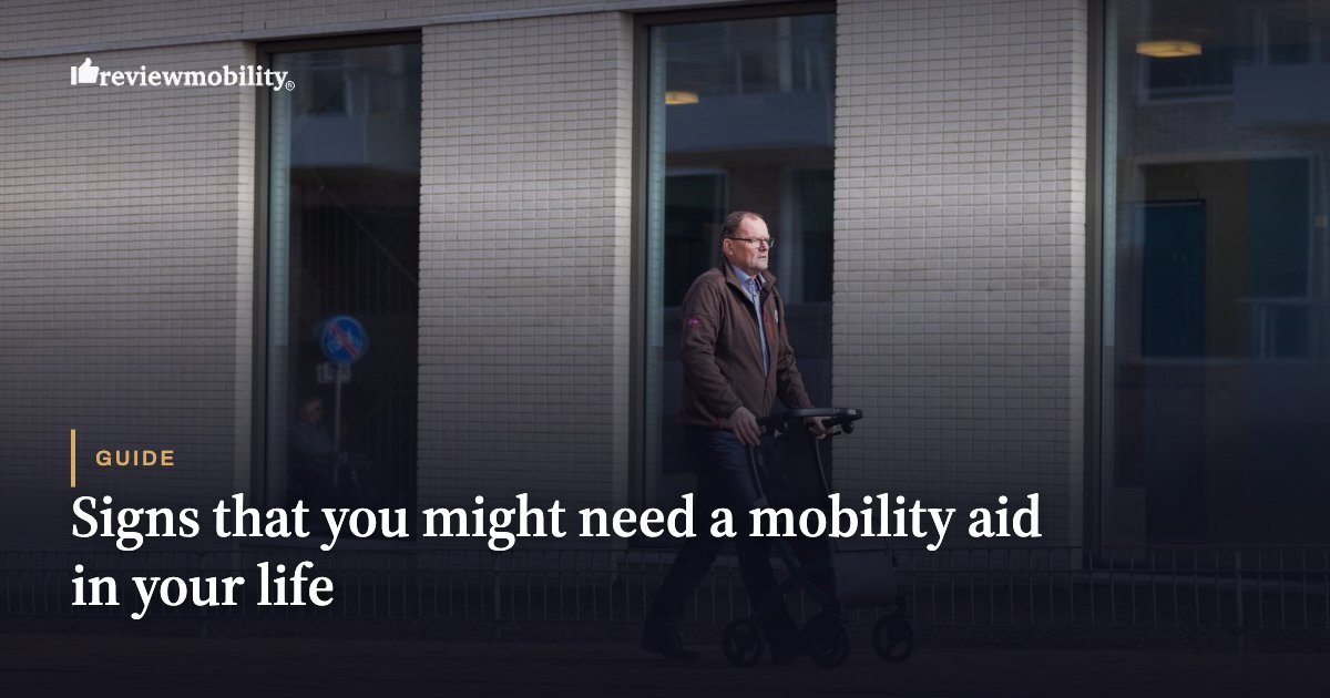 Signs that you might need a mobility aid in your life