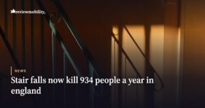 Stair falls now kill 934 people a year in England, and the whole rise is among the over-65s