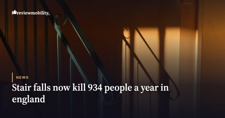 Stair falls now kill 934 people a year in England, and the whole rise is among the over-65s