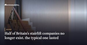 Half of Britain’s stairlift companies no longer exist. The typical one lasted 2.6 years