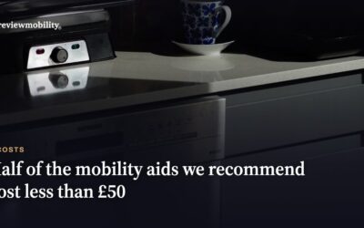 Half of the mobility aids we recommend cost less than £50: the UK mobility aid price index