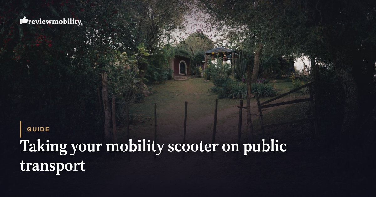 Taking your mobility scooter on public transport Taking your mobility scooter on public transport