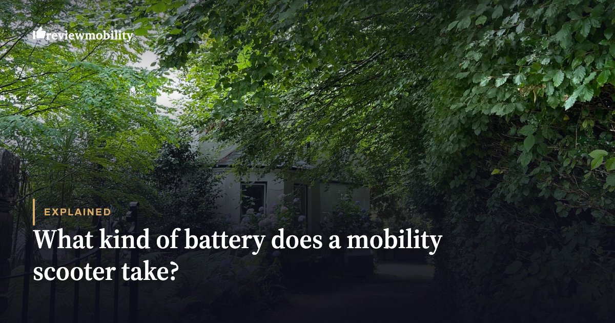 What kind of battery does a mobility scooter take? What kind of battery does a mobility scooter take?