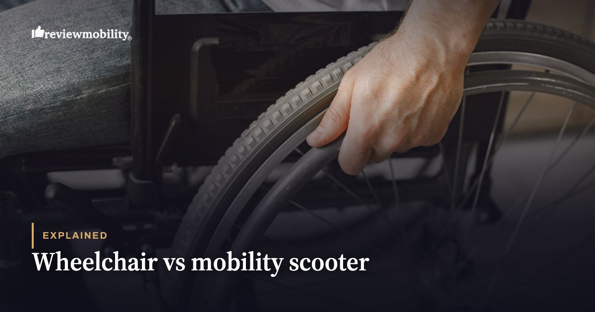 Wheelchair vs mobility scooter