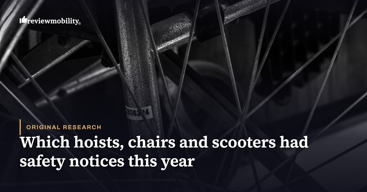 Mobility equipment safety notices Close-up of a wheelchair wheel and spokes